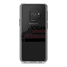 DistinctInk® Clear Shockproof Hybrid Case for Apple iPhone / Samsung Galaxy / Google Pixel - Cigar Smokers Appreciate a Great Butt