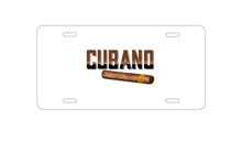 DistinctInk Custom Aluminum Decorative Vanity Front License Plate - Cubano.  Cigars
