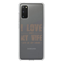 DistinctInk® Clear Shockproof Hybrid Case for Apple iPhone / Samsung Galaxy / Google Pixel - I Love When My Wife Lets Me Buy Cigars