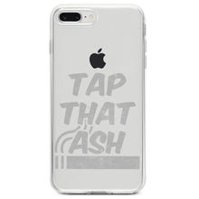 DistinctInk® Clear Shockproof Hybrid Case for Apple iPhone / Samsung Galaxy / Google Pixel - Tap That Ash - Cigars