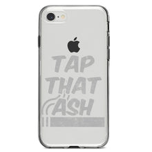 DistinctInk® Clear Shockproof Hybrid Case for Apple iPhone / Samsung Galaxy / Google Pixel - Tap That Ash - Cigars