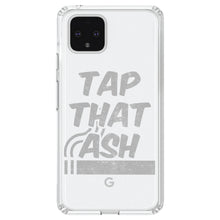 DistinctInk® Clear Shockproof Hybrid Case for Apple iPhone / Samsung Galaxy / Google Pixel - Tap That Ash - Cigars