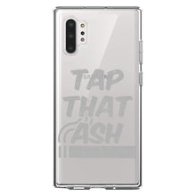 DistinctInk® Clear Shockproof Hybrid Case for Apple iPhone / Samsung Galaxy / Google Pixel - Tap That Ash - Cigars