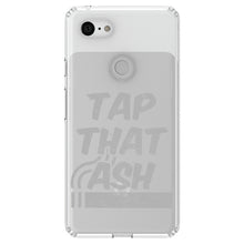DistinctInk® Clear Shockproof Hybrid Case for Apple iPhone / Samsung Galaxy / Google Pixel - Tap That Ash - Cigars