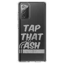 DistinctInk® Clear Shockproof Hybrid Case for Apple iPhone / Samsung Galaxy / Google Pixel - Tap That Ash - Cigars