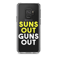 DistinctInk® Clear Shockproof Hybrid Case for Apple iPhone / Samsung Galaxy / Google Pixel - Suns Out, Guns Out