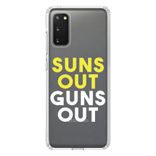 DistinctInk® Clear Shockproof Hybrid Case for Apple iPhone / Samsung Galaxy / Google Pixel - Suns Out, Guns Out