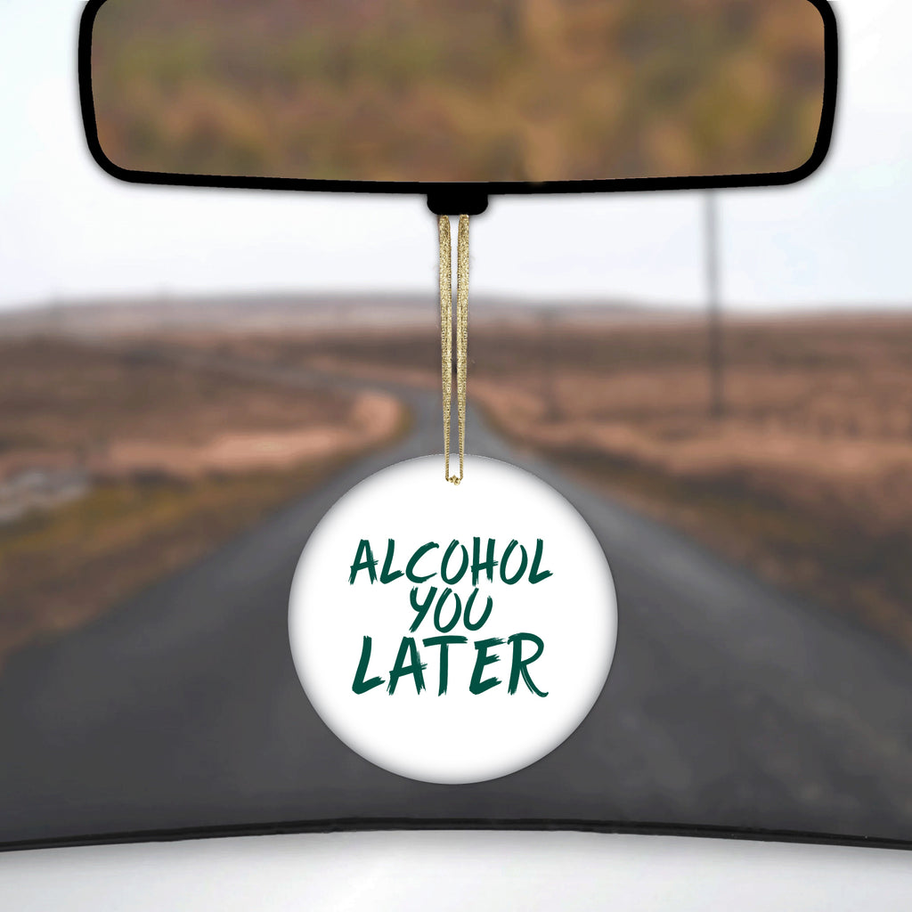Alcohol You Later Ceramic Ornament, view 3