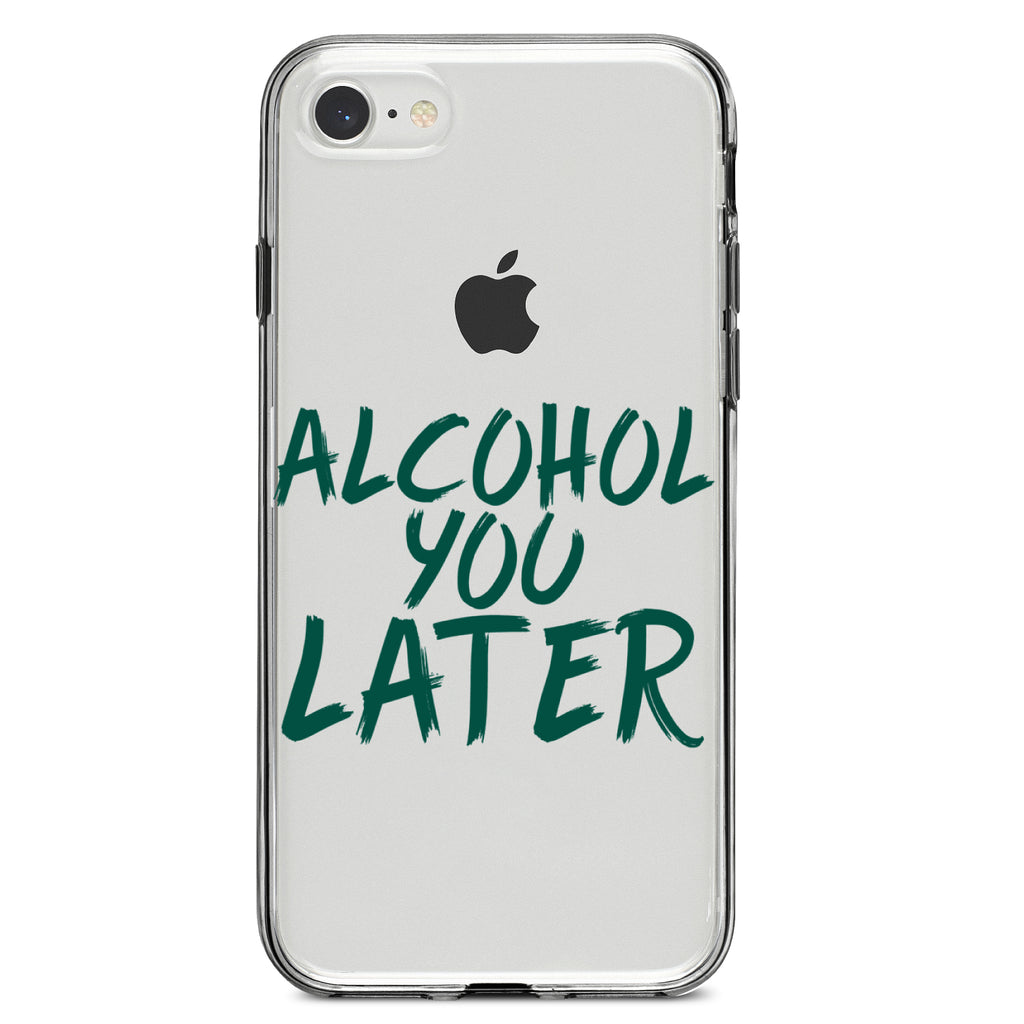 Alcohol You Later Clear Shockproof iPhone Case, view 5