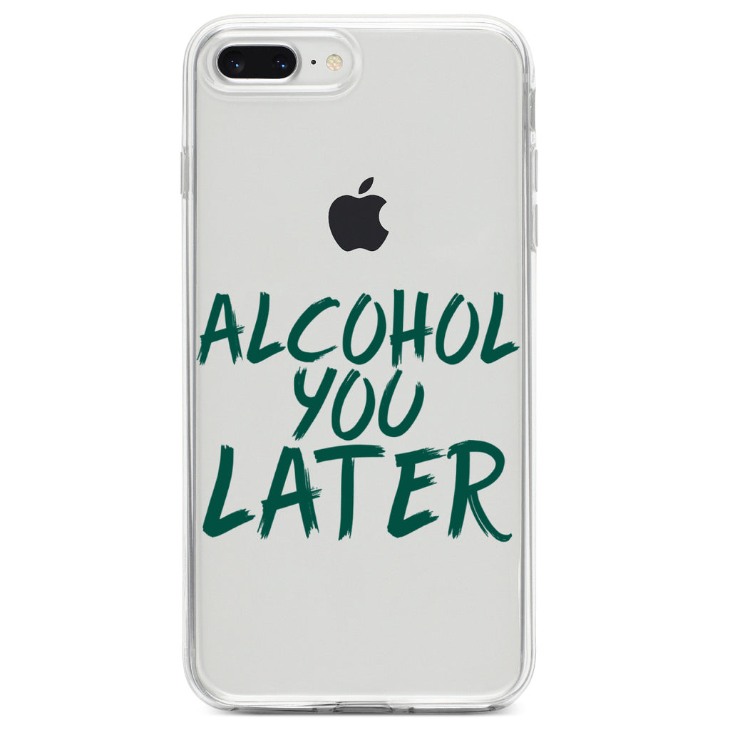 Alcohol You Later Clear Shockproof iPhone Case, view 6