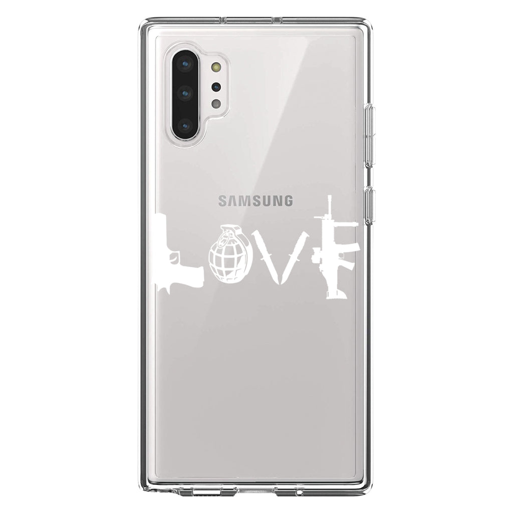 Love Guns Clear Shockproof iPhone Case, view 10