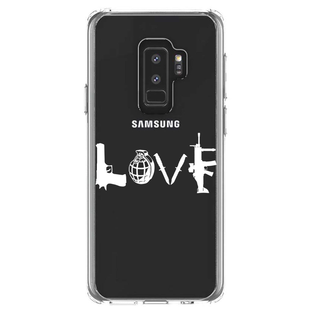 Love Guns Clear Shockproof iPhone Case, view 20