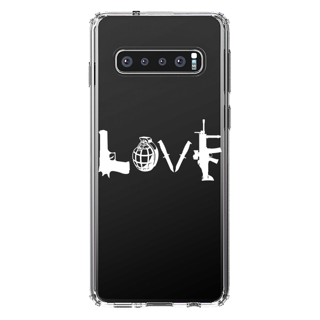 Love Guns Clear Shockproof iPhone Case, view 16