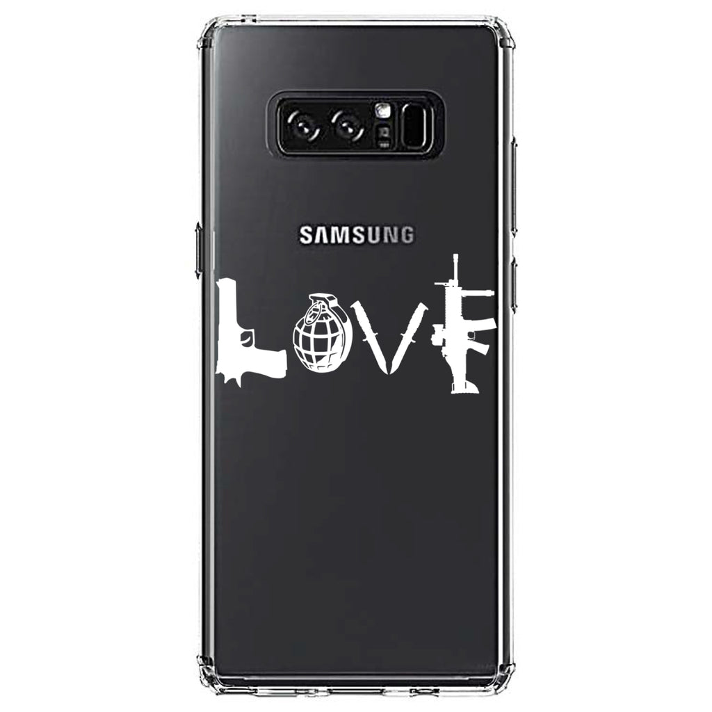 Love Guns Clear Shockproof iPhone Case, view 12