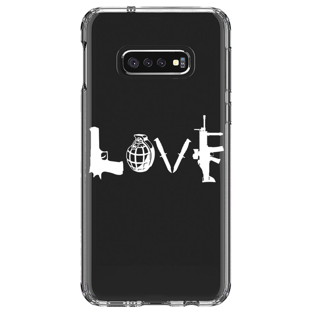 Love Guns Clear Shockproof iPhone Case, view 18