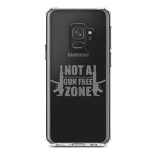 DistinctInk® Clear Shockproof Hybrid Case for Apple iPhone / Samsung Galaxy / Google Pixel - Not a Gun Free Zone