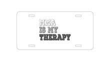 DistinctInk Custom Aluminum Decorative Vanity Front License Plate - MMA Is My Therapy