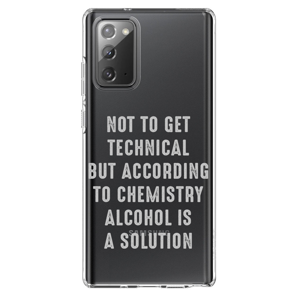 According to Chemistry Alcohol is a Solution Clear Shockproof iPhone Case, view 7