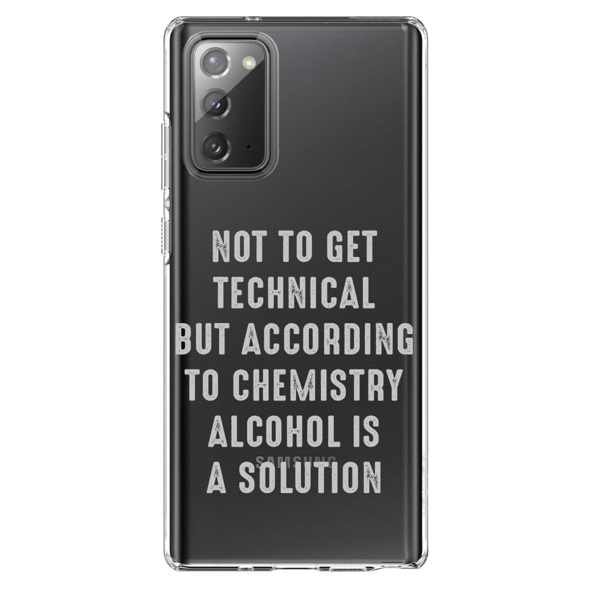According to Chemistry Alcohol is a Solution Clear Shockproof iPhone Case, view 7