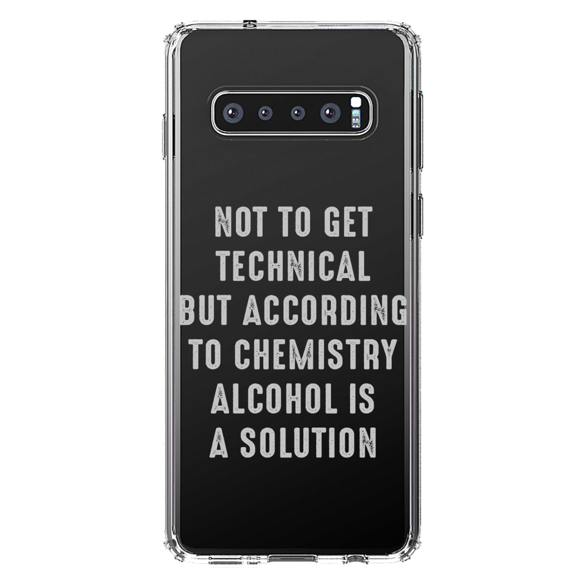 According to Chemistry Alcohol is a Solution Clear Shockproof iPhone Case, view 17
