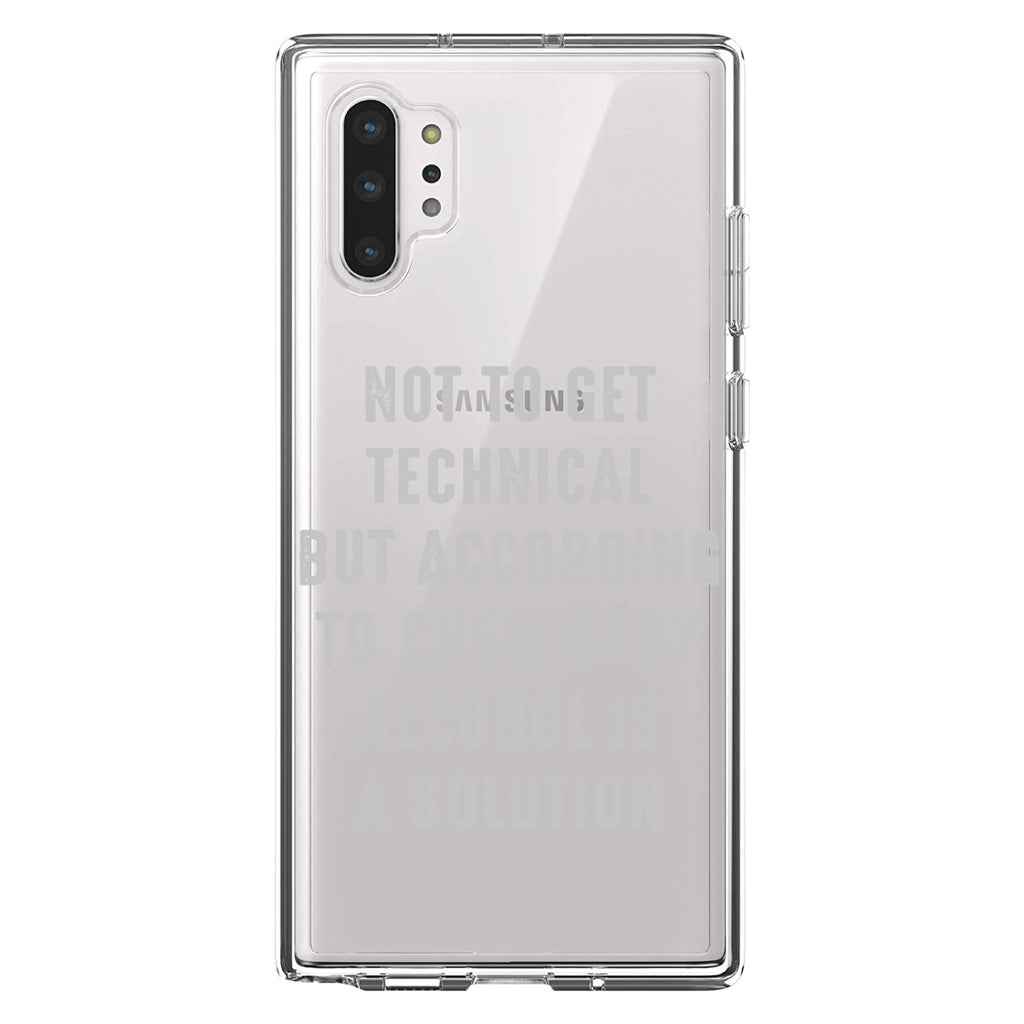 According to Chemistry Alcohol is a Solution Clear Shockproof iPhone Case, view 10