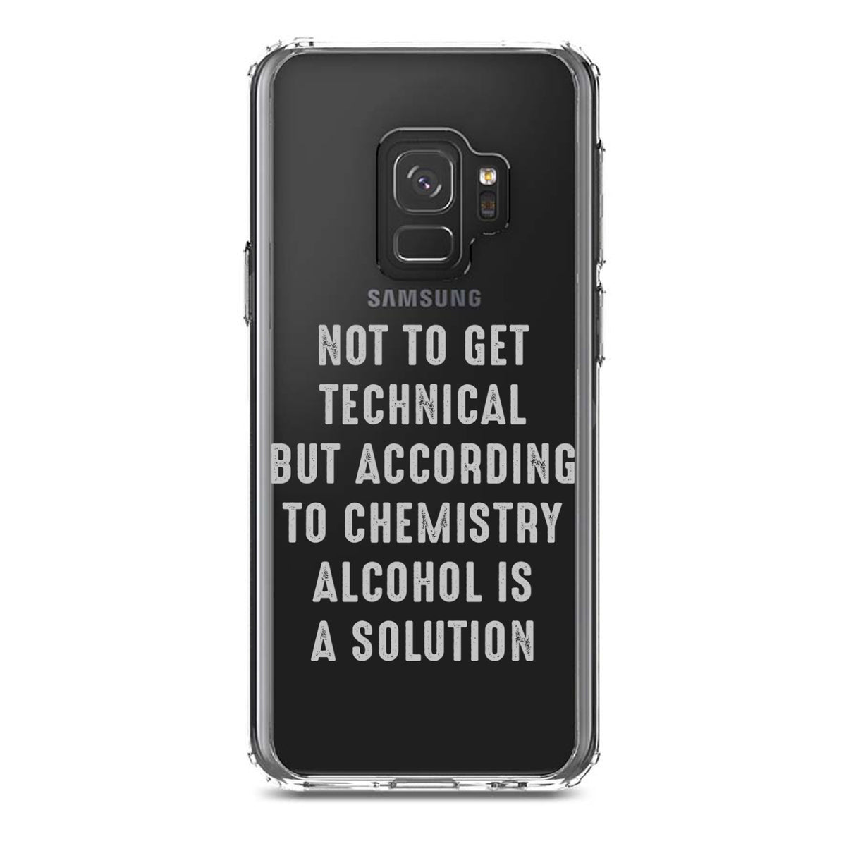 According to Chemistry Alcohol is a Solution Clear Shockproof iPhone Case, view 19