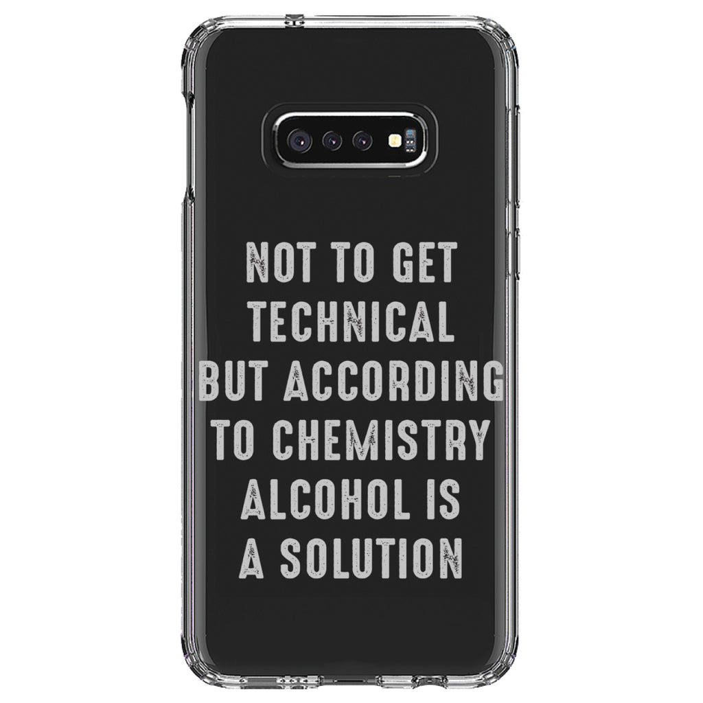 According to Chemistry Alcohol is a Solution Clear Shockproof iPhone Case, view 18