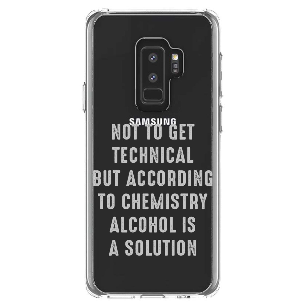 According to Chemistry Alcohol is a Solution Clear Shockproof iPhone Case, view 20