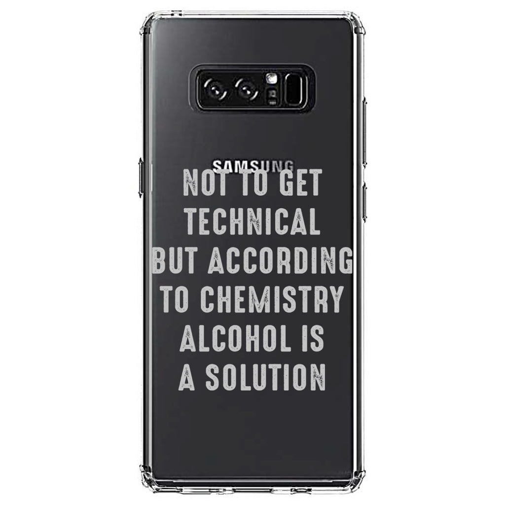 According to Chemistry Alcohol is a Solution Clear Shockproof iPhone Case, view 12
