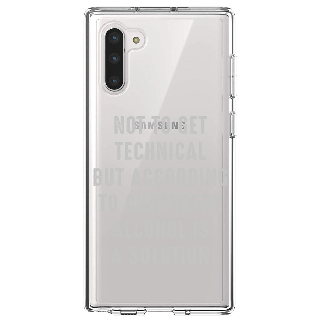 According to Chemistry Alcohol is a Solution Clear Shockproof iPhone Case, view 9