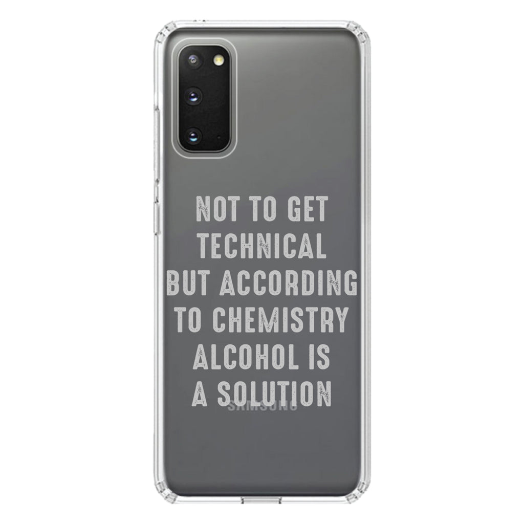 According to Chemistry Alcohol is a Solution Clear Shockproof iPhone Case, view 13