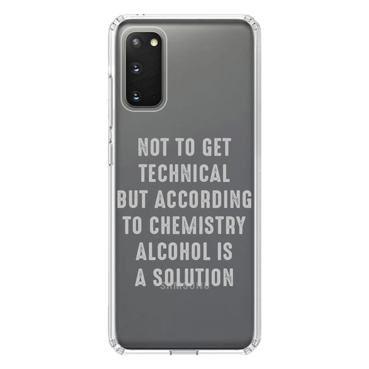 According to Chemistry Alcohol is a Solution Clear Shockproof iPhone Case, view 13
