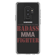 DistinctInk® Clear Shockproof Hybrid Case for Apple iPhone / Samsung Galaxy / Google Pixel - You're Looking at One Badass MMA Fighter