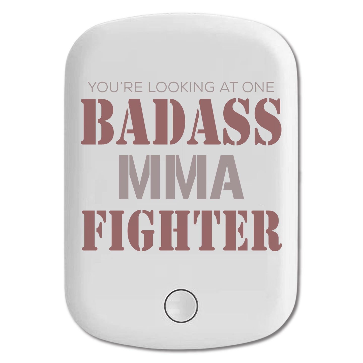 DistinctInk Magnetic Battery Pack, Wireless Portable Charger with USB-C Cable, Compatible with MagSafe iPhone 14 / 13 / 12 Series - You're Looking at One Badass MMA Fighter