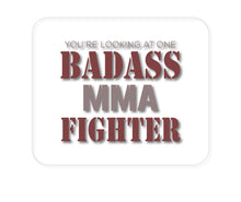 DistinctInk Custom Foam Rubber Mouse Pad - 1/4" Thick - You're Looking at One Badass MMA Fighter