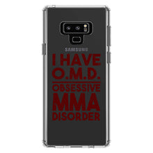 DistinctInk® Clear Shockproof Hybrid Case for Apple iPhone / Samsung Galaxy / Google Pixel - I Have OMD - Obsessive MMA Disorder
