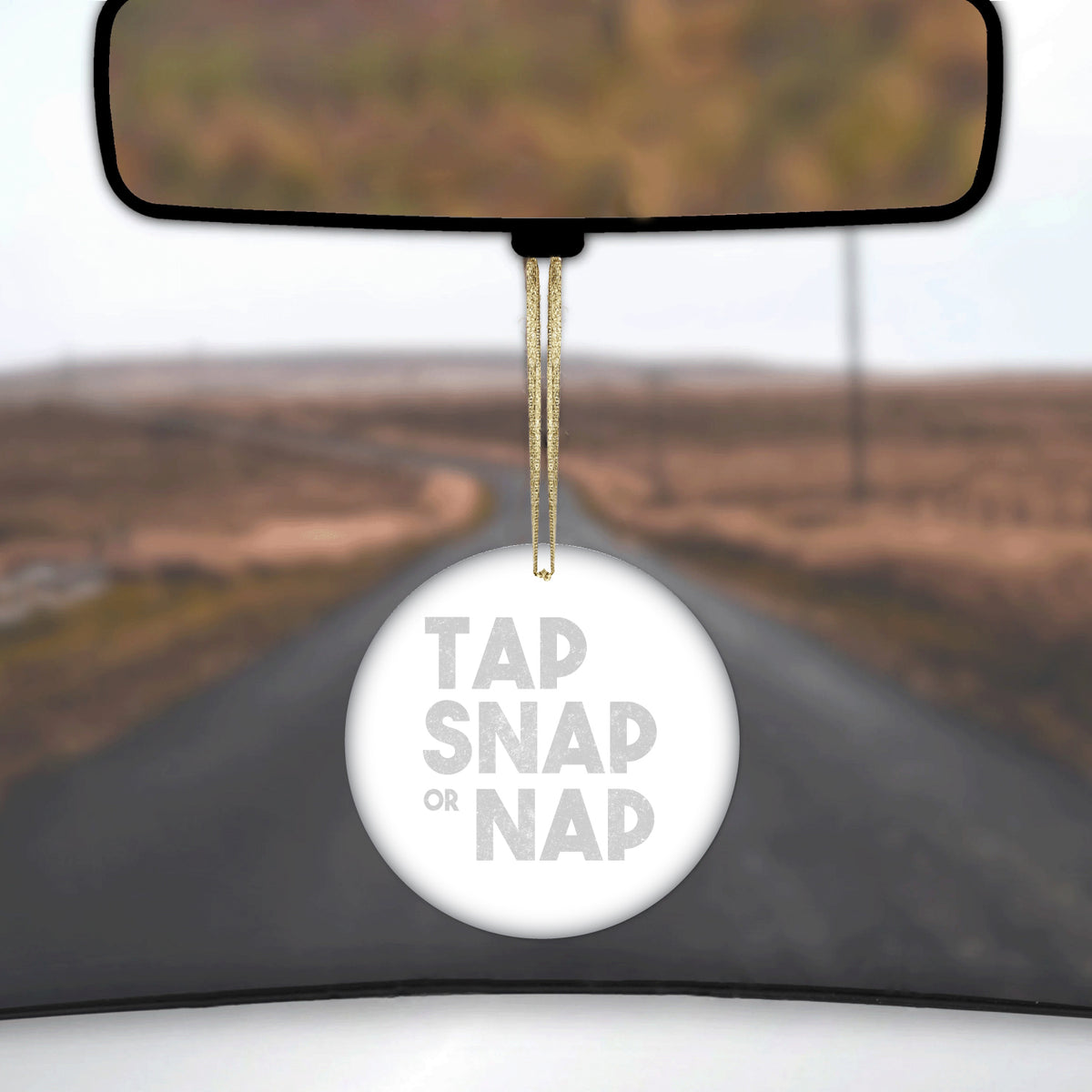 Tap Snap or Nap Ceramic Ornament, view 3