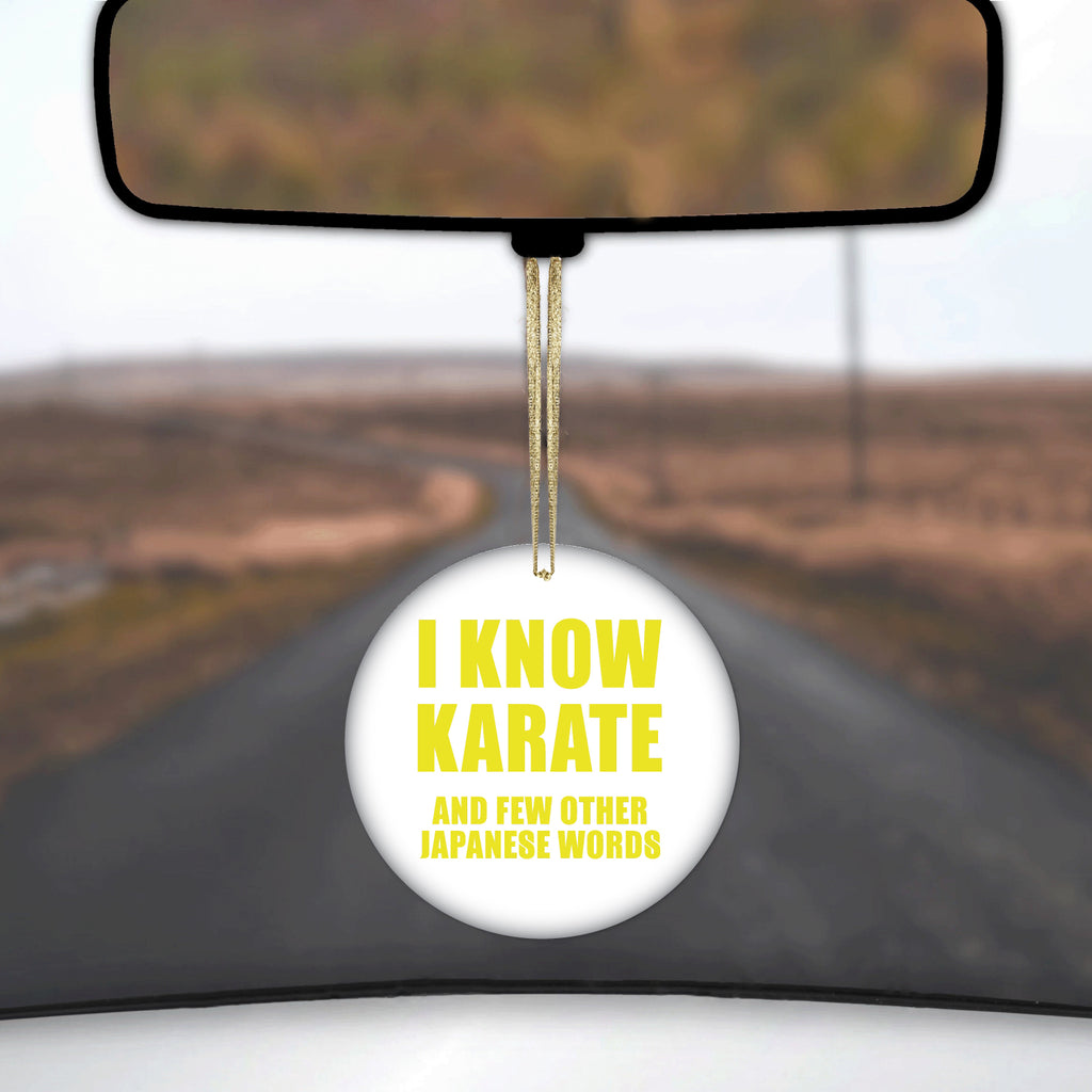 I Know Karate And Few Other Japanese Words Ceramic Ornament, view 3