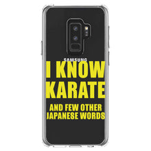 DistinctInk® Clear Shockproof Hybrid Case for Apple iPhone / Samsung Galaxy / Google Pixel - I Know Karate And Few Other Japanese Words