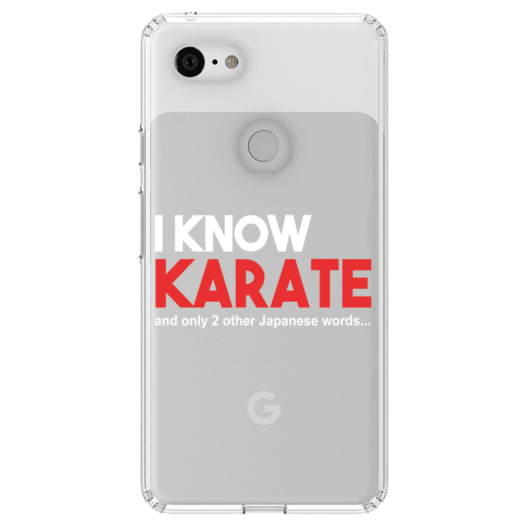 I Know Karate and Only 2 Other Japanese Words Clear Shockproof iPhone Case, view 22