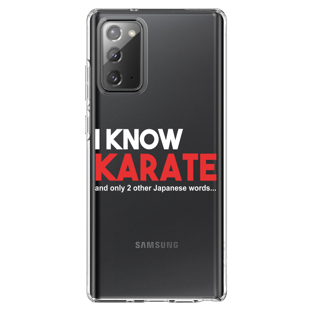 I Know Karate and Only 2 Other Japanese Words Clear Shockproof iPhone Case, view 7