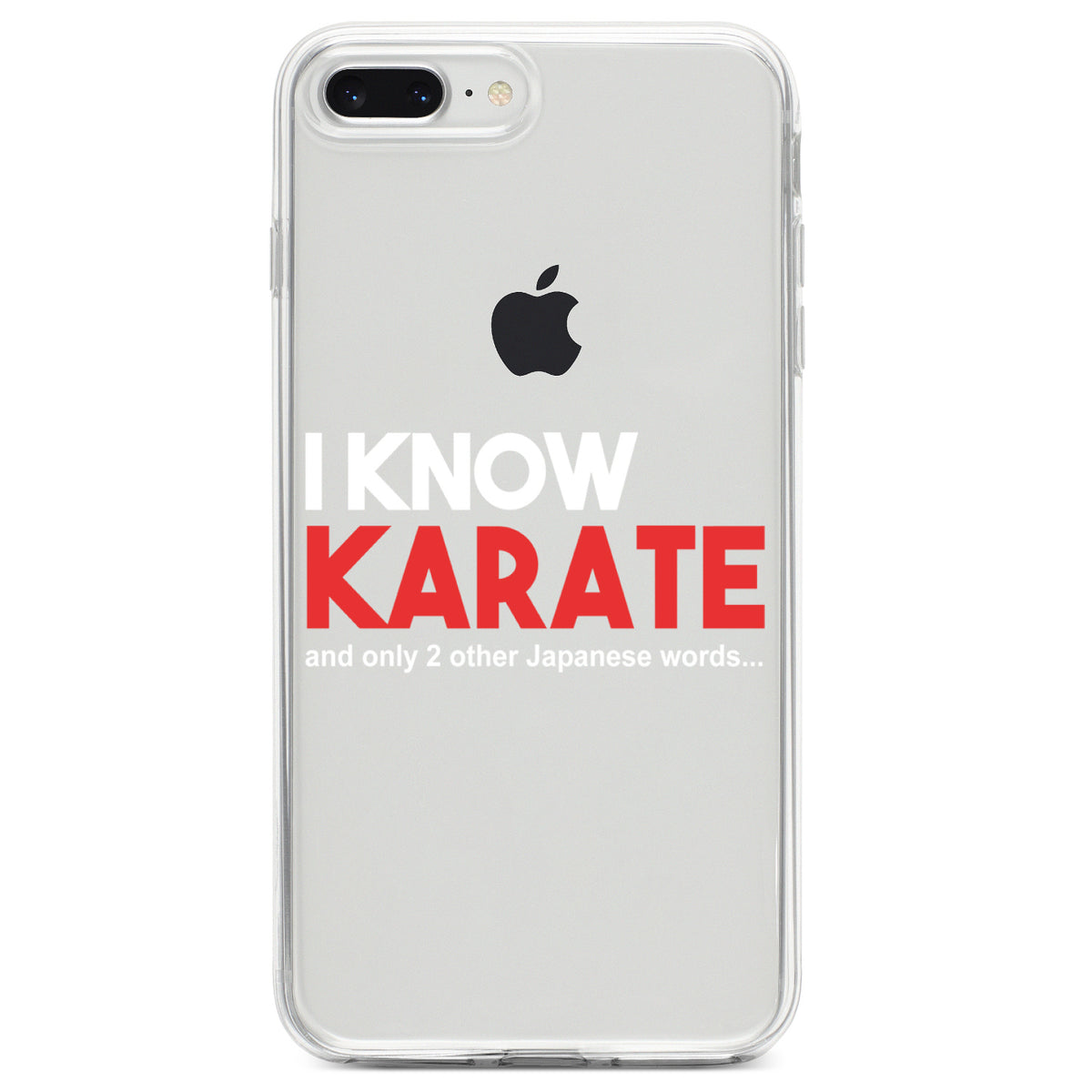 I Know Karate and Only 2 Other Japanese Words Clear Shockproof iPhone Case, view 6