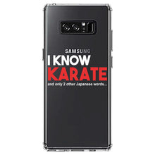DistinctInk® Clear Shockproof Hybrid Case for Apple iPhone / Samsung Galaxy / Google Pixel - I Know Karate and Only 2 Other Japanese Words