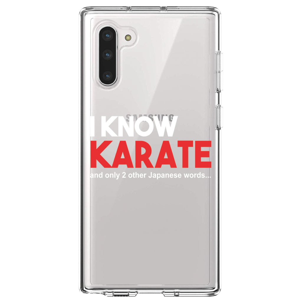 I Know Karate and Only 2 Other Japanese Words Clear Shockproof iPhone Case, view 9