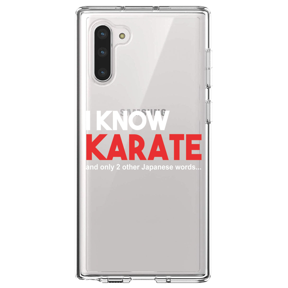I Know Karate and Only 2 Other Japanese Words Clear Shockproof iPhone Case, view 9
