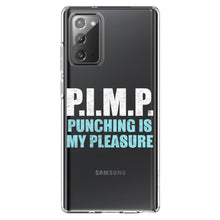 DistinctInk® Clear Shockproof Hybrid Case for Apple iPhone / Samsung Galaxy / Google Pixel - PIMP - Punching Is My Pleasure