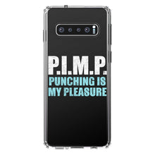 DistinctInk® Clear Shockproof Hybrid Case for Apple iPhone / Samsung Galaxy / Google Pixel - PIMP - Punching Is My Pleasure