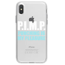 DistinctInk® Clear Shockproof Hybrid Case for Apple iPhone / Samsung Galaxy / Google Pixel - PIMP - Punching Is My Pleasure