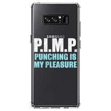 DistinctInk® Clear Shockproof Hybrid Case for Apple iPhone / Samsung Galaxy / Google Pixel - PIMP - Punching Is My Pleasure