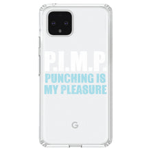 DistinctInk® Clear Shockproof Hybrid Case for Apple iPhone / Samsung Galaxy / Google Pixel - PIMP - Punching Is My Pleasure